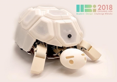 Figure 1. Shelly, a tortoise-like robot for one-to-many interactions with children