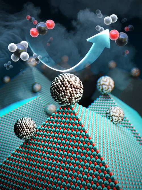 Newly developed catalyst that recycles greenhouse gases into ingredients that can be used in fuel, hydrogen gas and other chemicals.