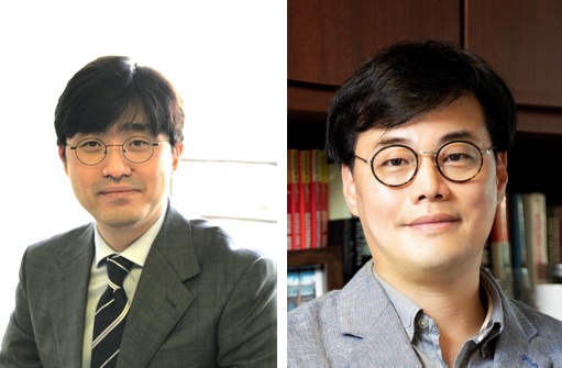 (왼쪽부터) 기계공학과 김지태 교수, 박인규 교수